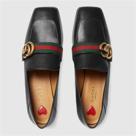 gucci leather double g loafer|Gucci leather loafers women.